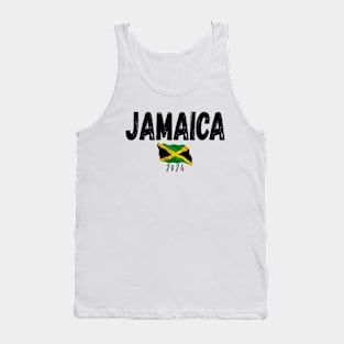 Jamaica Souvenir 2024 Vacation Trip Caribbean Travel Flag Tank Top